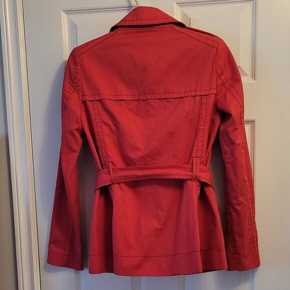 JACOB Red Short Jacket with Belt NWOT - Picture 2 of 8